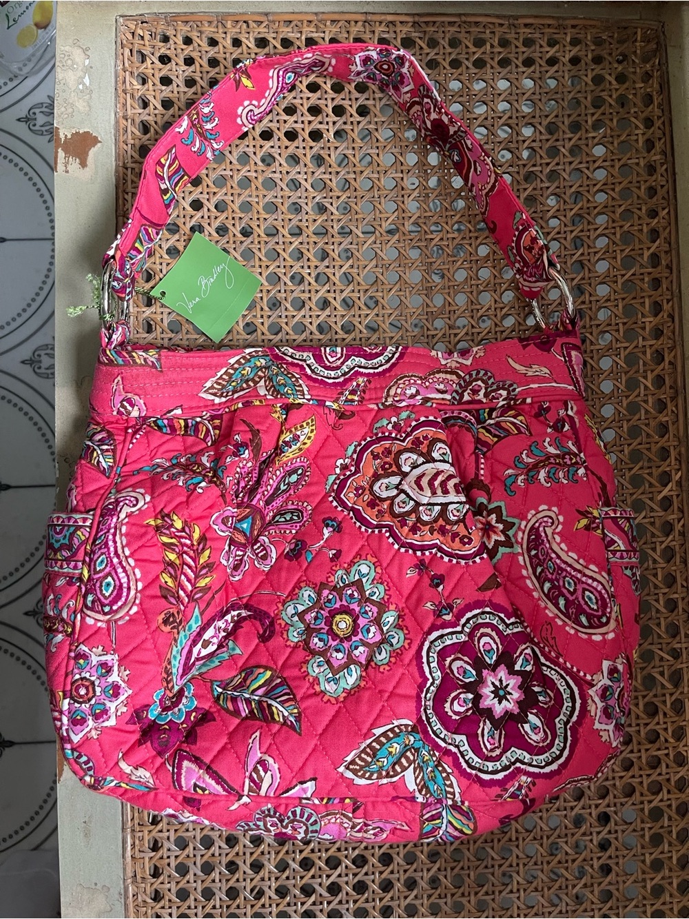 NWT Retired ~ Vera Bradley “Call Me Coral” Quilted Reversible Tote